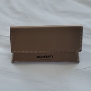 Burberry Tan Leather Sunglasses case